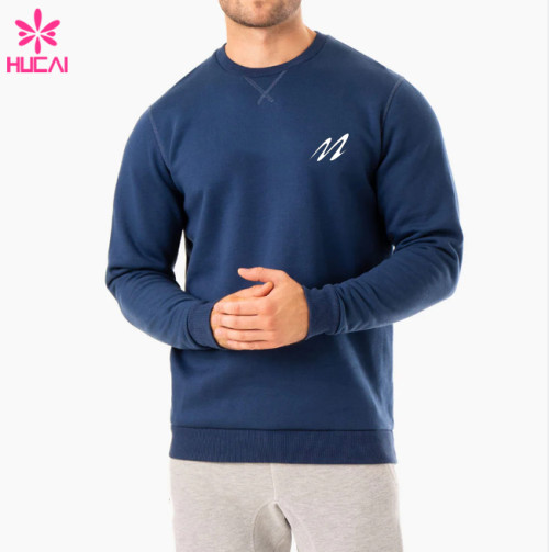 HUCAI Fashion Gym Sweatshirts Circular Collar Printing Light Cotton Hoodies Supplier