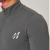 HUCAI ODM Sports Long-sleeved 1/3 Zipper High Neck Shirts With Pockets Men's Hoodies Factory