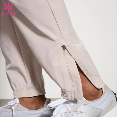 HUCAI High Quality Gym Mesh Phone Pockets Screen Printing Drawstring Joggers China Manufacturer