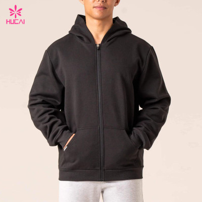 Custom Supplier Rib Sleeve Comfortable Mens Sports Hoodies China Factory Manufacturer
