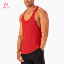 HUCAI Private Label Tank Top New Design Lightweight Mesh Fabric Vest Gym Wear Factory