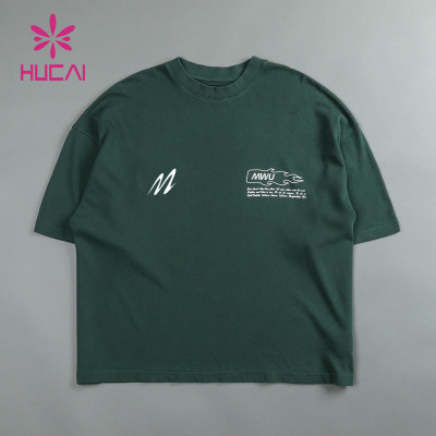 Custom High Quality Heavyweight Direct Injection Printing 100% Cotton Vintage Acid Wash Oversized Sports Workout Gym T-Shirt