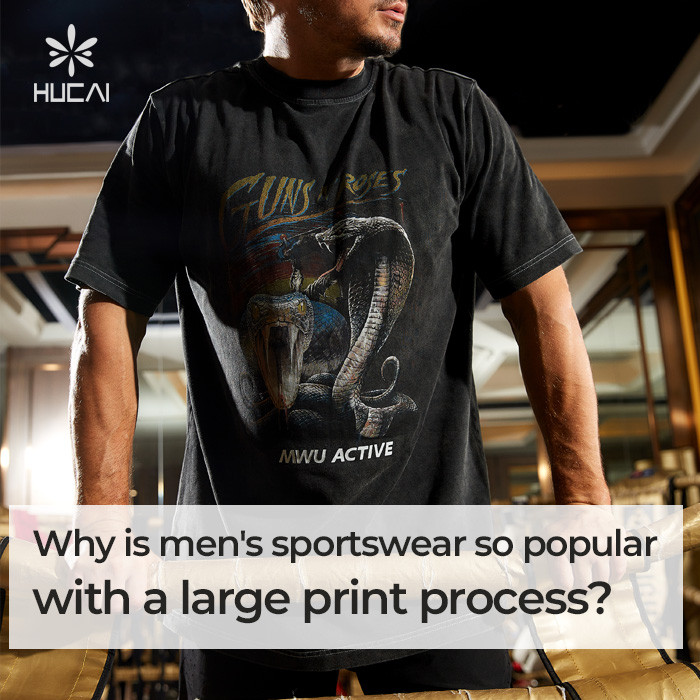 Why is men's sportswear with large prints so popular?