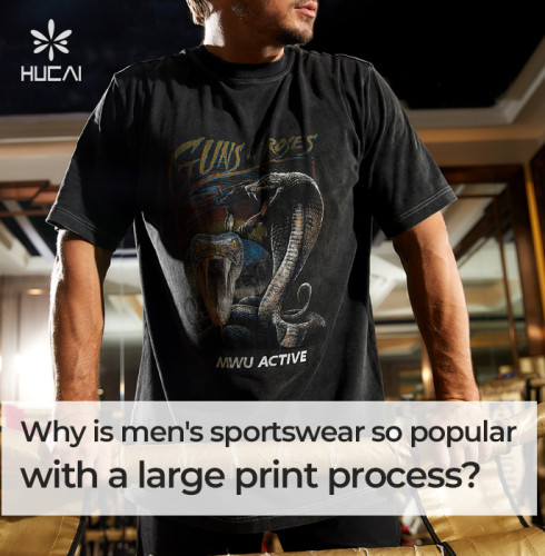 Why is men's sportswear with large prints so popular?