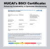 HUCAI's BSCI Certificate: Enhancing Sustainability in Sportswear Manufacturing