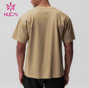 HUCAI ODM Gym Shirts Mens Functional Soft Cotton Fashion Workout Wear Suppliers
