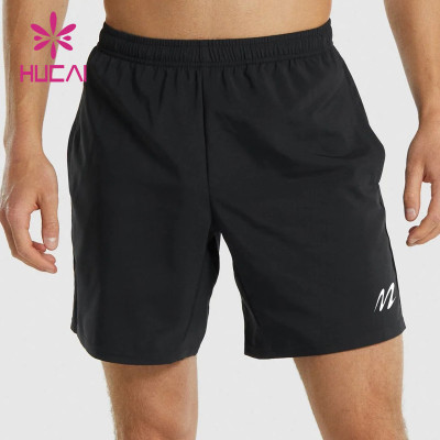 HUCAI OEM ODM Fitness Shorts Quick-Drying Fabric Sporty  Workout Wear Factory