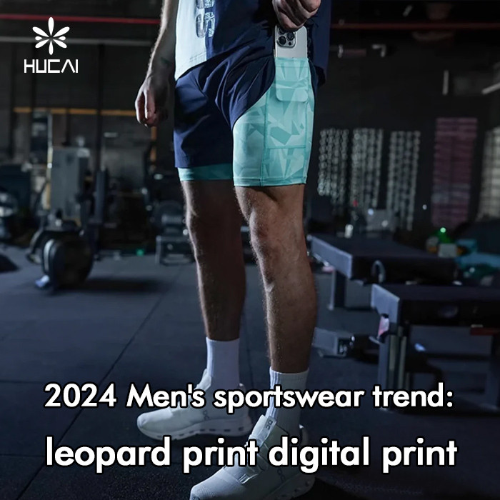 2024 Men's sportswear trend: leopard print digital print