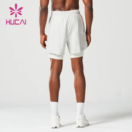 HUCAI Custom Camo Printing Shorts Mens Anti-Bacterial Fitness Wear Manufacturers