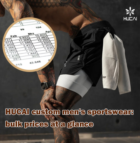 HUCAI custom men's sportswear: bulk prices at a glance