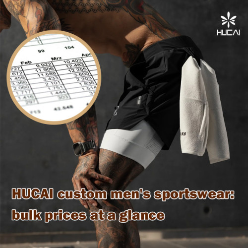 HUCAI custom men's sportswear: bulk prices at a glance