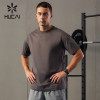 HUCAI Custom Mens Sports Shirts Sonoma Anti Bacterial Fabric Gymwear Factory