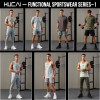 HUCAI ODM Gym Mens Vest Tank Top Skeleton Mesh Patchwork Gymwear Factory