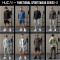 HUCAI Sports Shorts Mesh Fabric Quick Drying High-frequency Process Sportswear