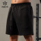 HUCAI Custom Mens Shorts Beaded Fabric Silicone 3D Logo Drawstring Gymwear ODM