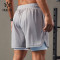 HUCAI OEM Mens 2 in 1 Shorts Custom Waistband Laser Cut Gymwear Supplier