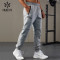 HUCAI OEM Sports Joggers Waterproof Zipper Air-layer Fabric Running Pants Mens