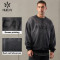 HUCAI Fitness Bleach Washed Sweatshirts Gradation Process Mens Gym Shirts ODM