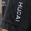 HUCAI ODM Sports Shorts Embroidery 100% Cotton Washed Fabric Sportswear