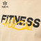 HUCAI Fitness Shirts Sorona Anti-wrinkle Fabric Flocked Print Gym Top Factory