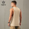 HUCAI Fitness Tank Top Sorona Anti-wrinkle Fabric Flocked Print Mens Vest OEM