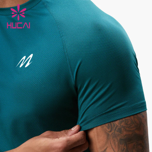 HUCAI OEM Athletic Short Sleeve Moisture Wicking T-shirts Activewear Manufacturer