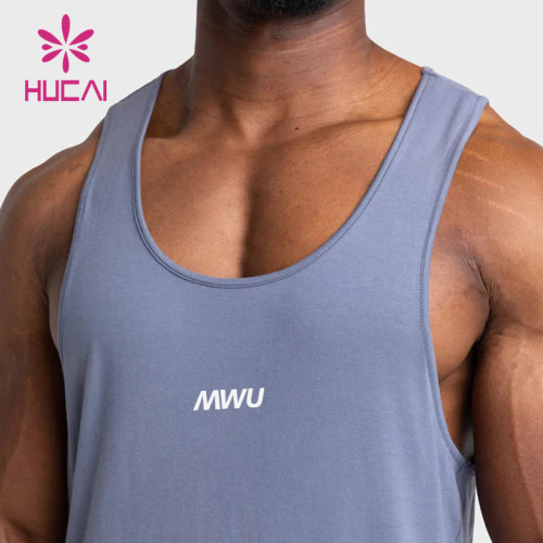 HUCAI ODM Fitness Sleeveless Muscle Tank Tops High Performance Fabric Activewear Manufacturer