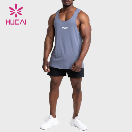 HUCAI ODM Fitness Sleeveless Muscle Tank Tops High Performance Fabric Activewear Manufacturer