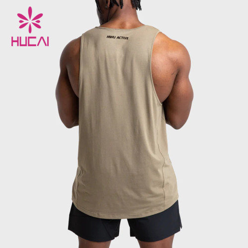 HUCAI ODM Fitness Sleeveless Muscle Tank Tops High Performance Fabric Activewear Manufacturer