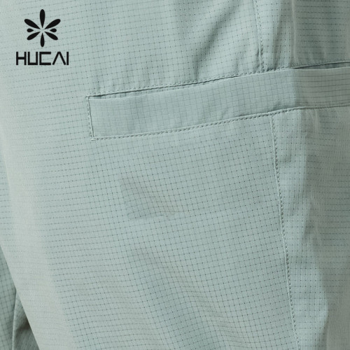 HUCAI OEM Custom Jogger pants Quick Drying Fabric Mens Running  Activewear Manufacturer