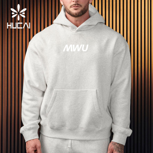 HUCAI ODM/OEM Hoodies For Men Drop Shoulder Kangaroo Pocket Comfortable Mens Athletic Jackets Activewear Manufacturer