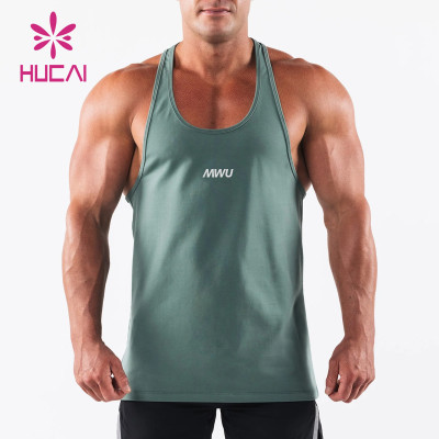 HUCAI ODM Fitness Sleeveless Muscle Tank Tops High Performance Fabric Activewear Manufacturer