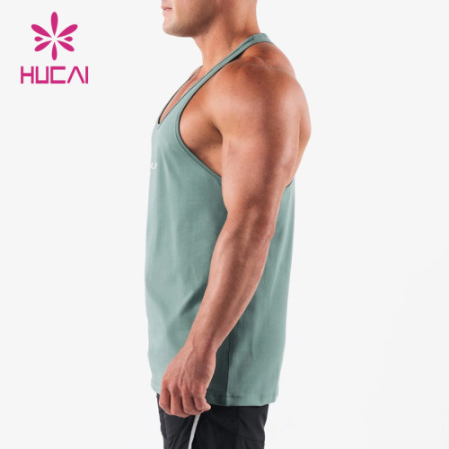 HUCAI ODM Fitness Sleeveless Muscle Tank Tops High Performance Fabric Activewear Manufacturer