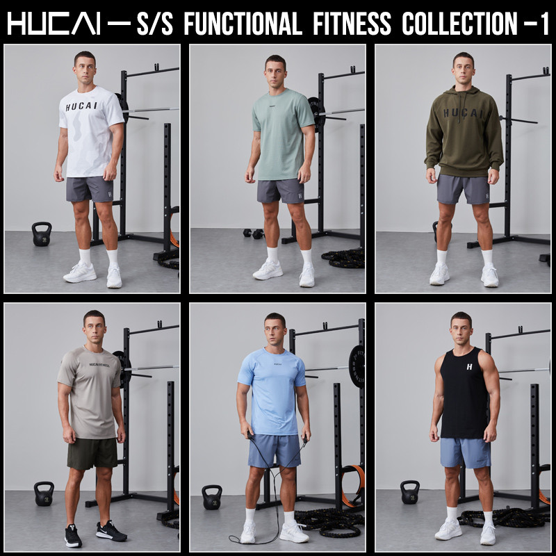 HUCAI activewear manufacturer 2025 Spring/Summer Men’s Sportswear: Performance Fitness Series