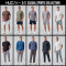 HUCAI OEM Sports Shorts 2 In 1 Zipper Pocket Custom Rivets And Drawstring  Activewear Manufacturer