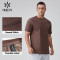 HUCAI OEM Gym T-shirt Sorona Fabric Hassel Stitc Custom tape Label Casual Sports Manufacturer