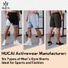 HUCAI activewear manufacturer： six types of Men's Gym Shorts Ideal for Sports and Fashion