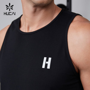 HUCAI OEM Gym Tank Top Lightweight Dry Fit Workout Training Vest Sportswear Manufacturer