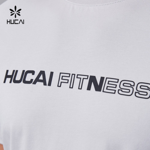 HUCAI Activewear Manufacturer|Custom Sports T Shirt Cotton Spandex Wicking Quick Dry Gym Wear