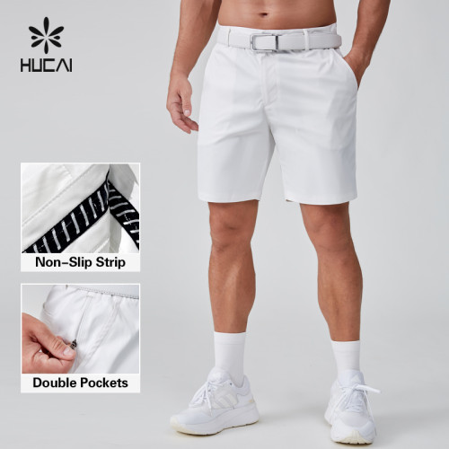 HUCAI Activewear Manufacturer| Custom Golf Shorts 100% Polyester Lightweight Golf Suit