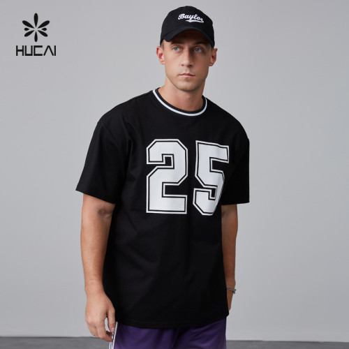 HUCAI Activewear Manufacturer| Custom Gym T Shirt Cotton Polyester Screen Printing Sportswear