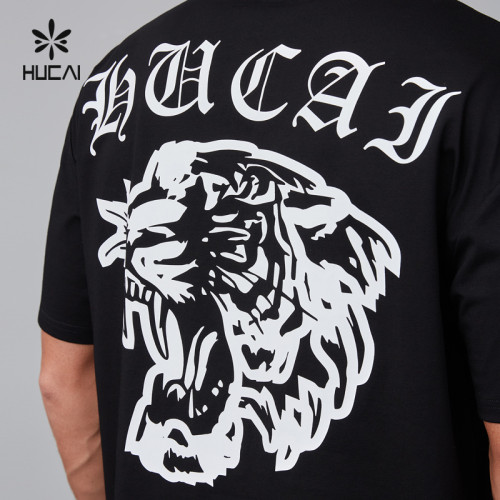 HUCAI Activewear Manufacturer| Custom Gym T Shirt Cotton Polyester Screen Printing Sportswear