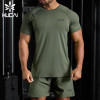 Hucai Sportswear Manufacturing Custom Lightweight Fast Drying Fabric Fitness Training T-shirt