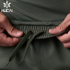 HUCAI OEM Mens Sports Shorts Hidden Zipper Pocket split Hem Custom Activewear Manufacturers