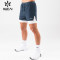 OEM Gym Contrast Color Elastic Shorts Mens 2 in1 Double Layers