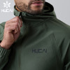 oem mens athletic wear custom manufacture hoodied style sports coat long sleeve
