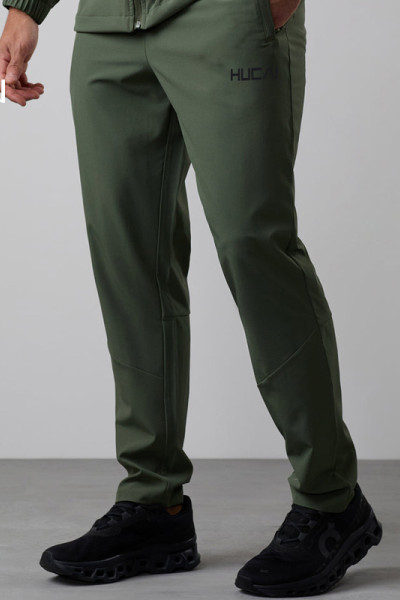 HUCAI Custom Logo Polyester Zipper Pocket Lightweight Fit Men's Sports Training Jogging Pants