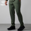HUCAI Custom Logo Polyester Zipper Pocket Lightweight Fit Men's Sports Training Jogging Pants