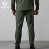 HUCAI Custom Logo Polyester Zipper Pocket Lightweight Fit Men's Sports Training Jogging Pants