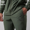 HUCAI Custom Logo Polyester Zipper Pocket Lightweight Fit Men's Sports Training Jogging Pants